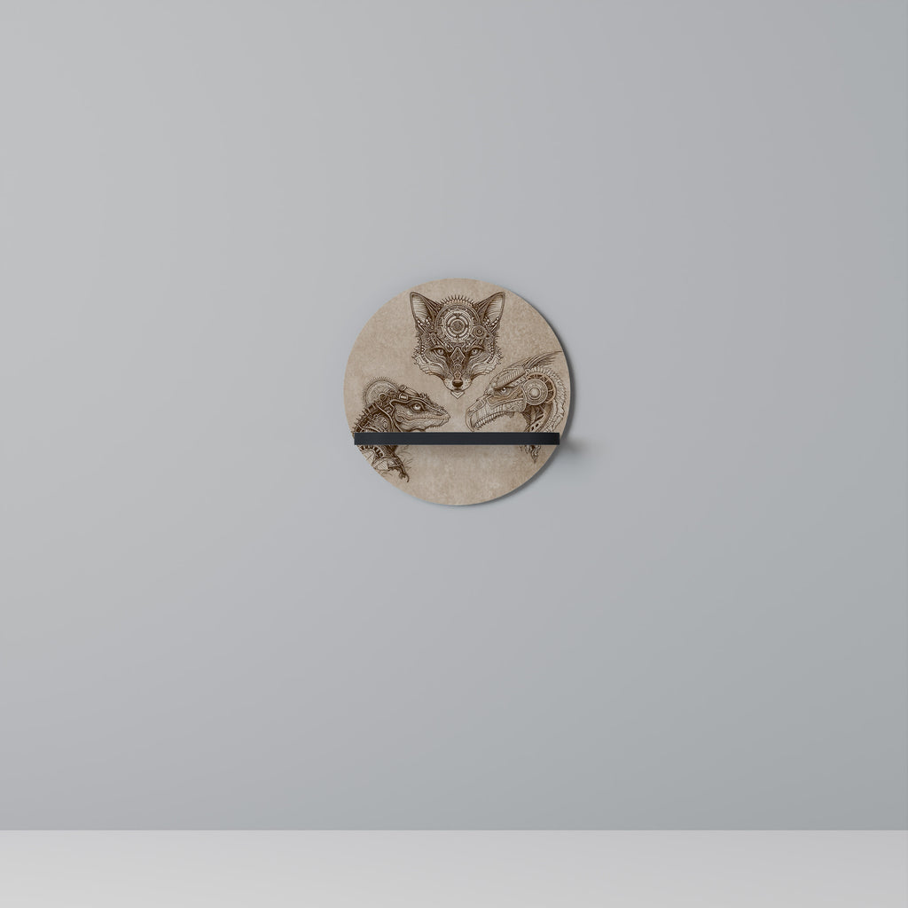 STEAMPUNK TRIO Decorative Art Shelf