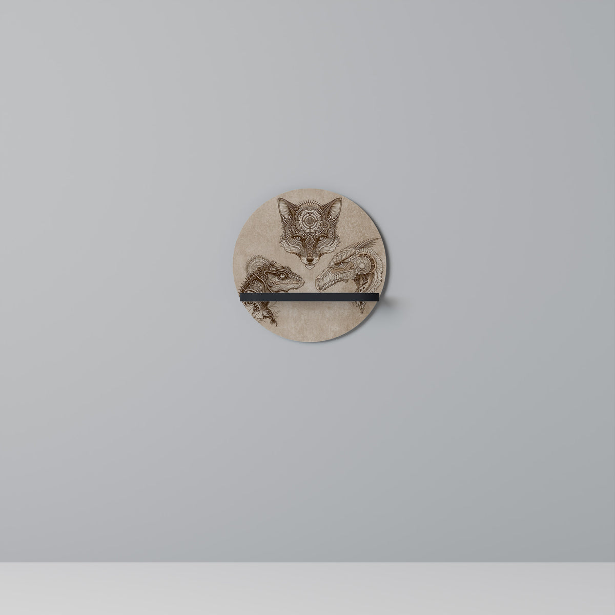 STEAMPUNK TRIO Estante Artístico