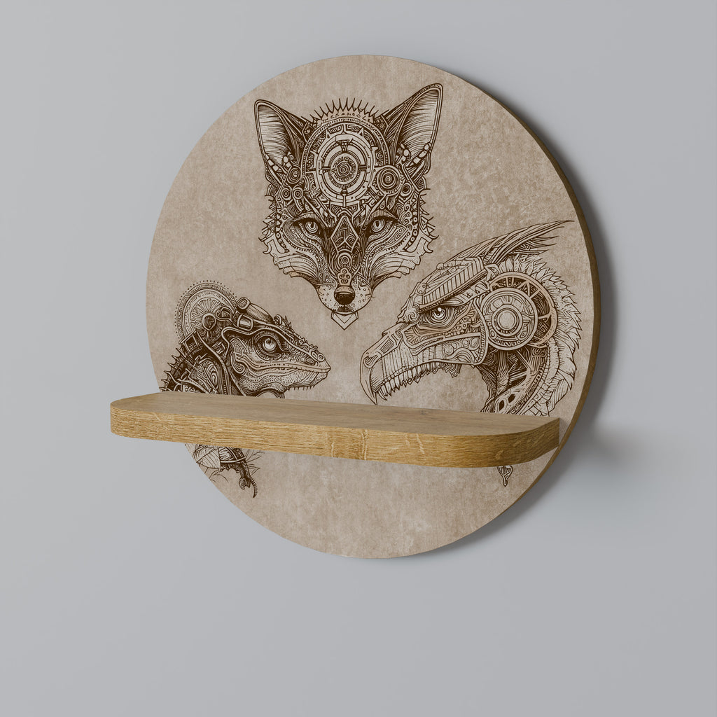 STEAMPUNK TRIO Decorative Art Shelf