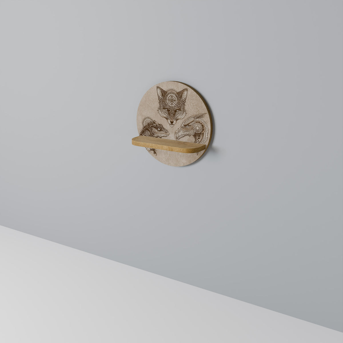 STEAMPUNK TRIO Estante Artístico