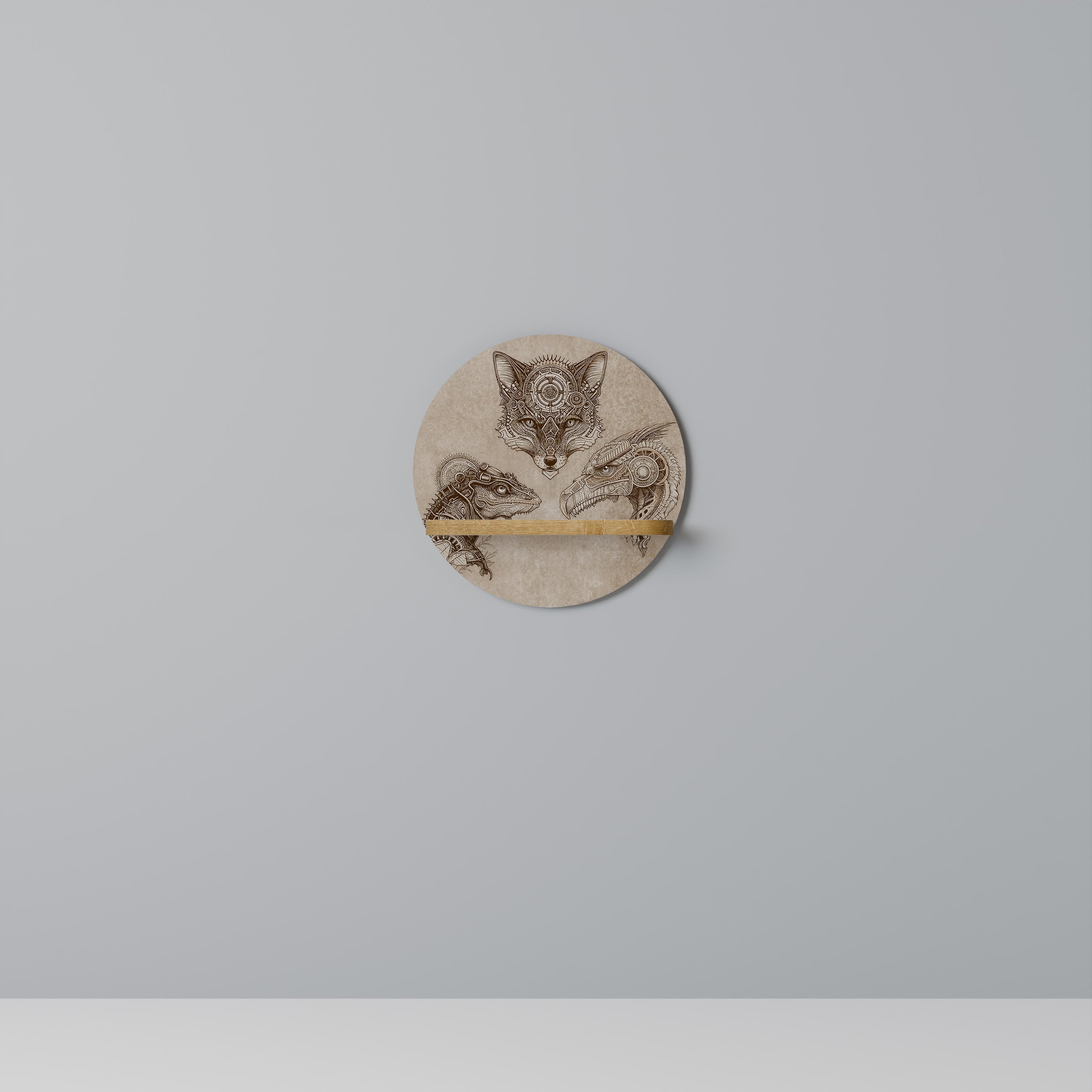 STEAMPUNK TRIO Decorative Art Shelf