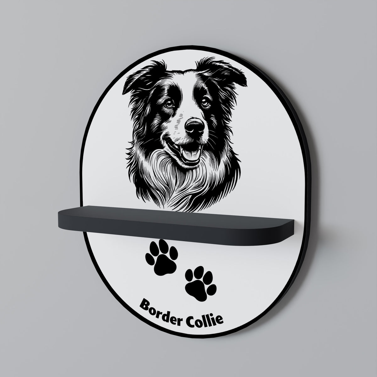 BORDER COLLIE Estante Artístico
