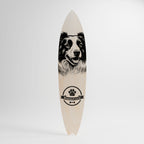 BORDER COLLIE Panel decorativo de tabla de surf