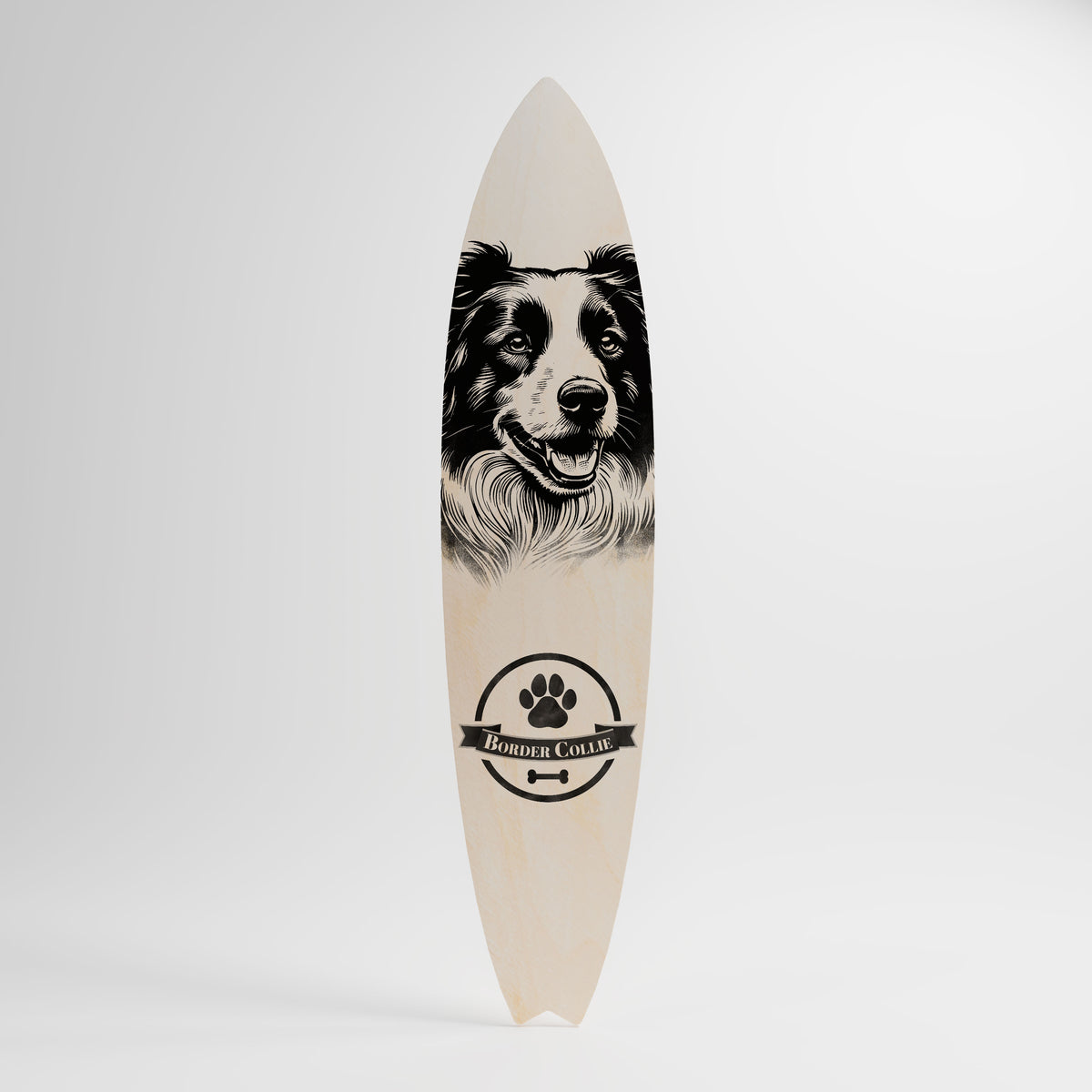 BORDER COLLIE Deko-Surfboard