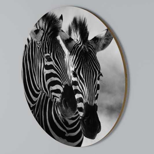 STRIPED SYMPHONY Rundes Wandbild