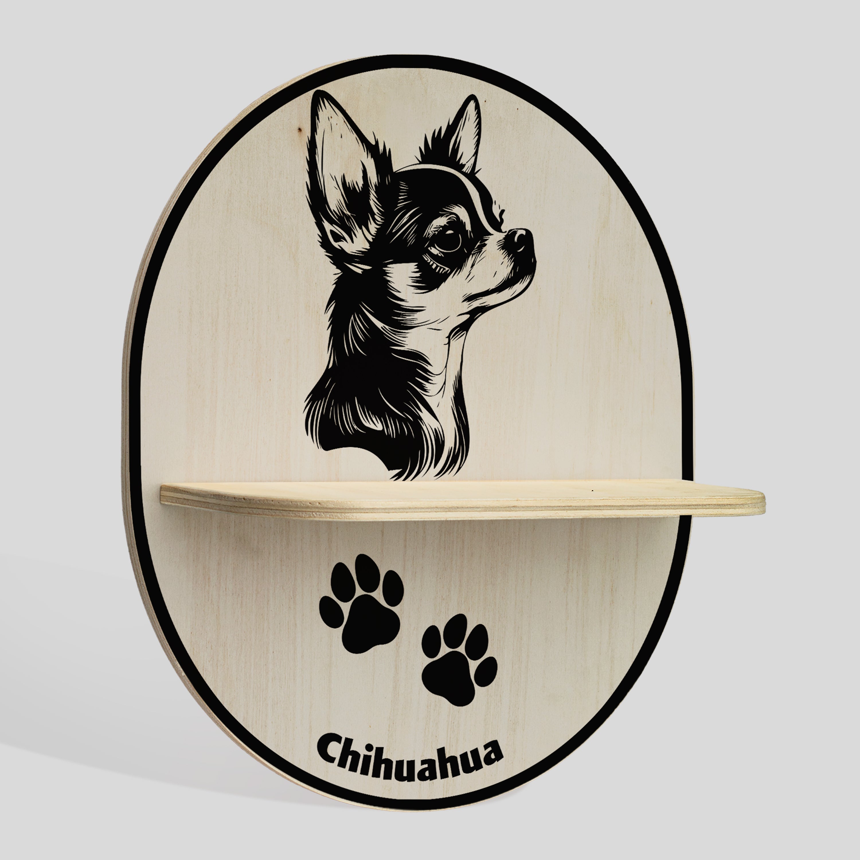 CHIHUAHUA DOG Półka owalna