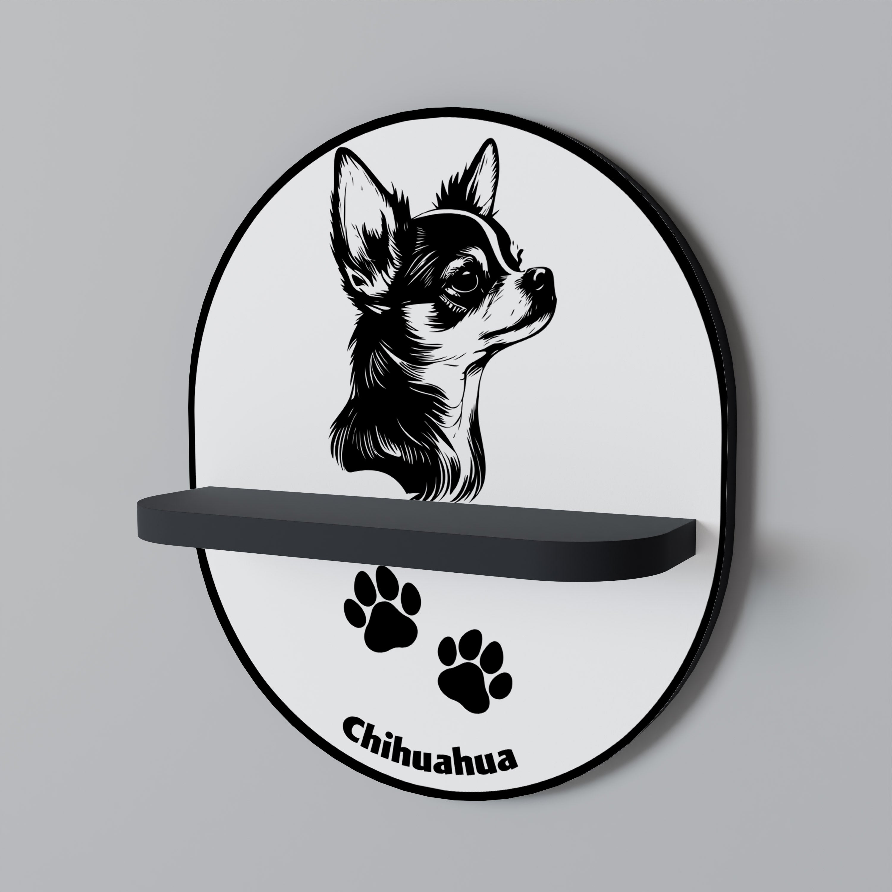 CHIHUAHUA DOG Decorative Art Shelf
