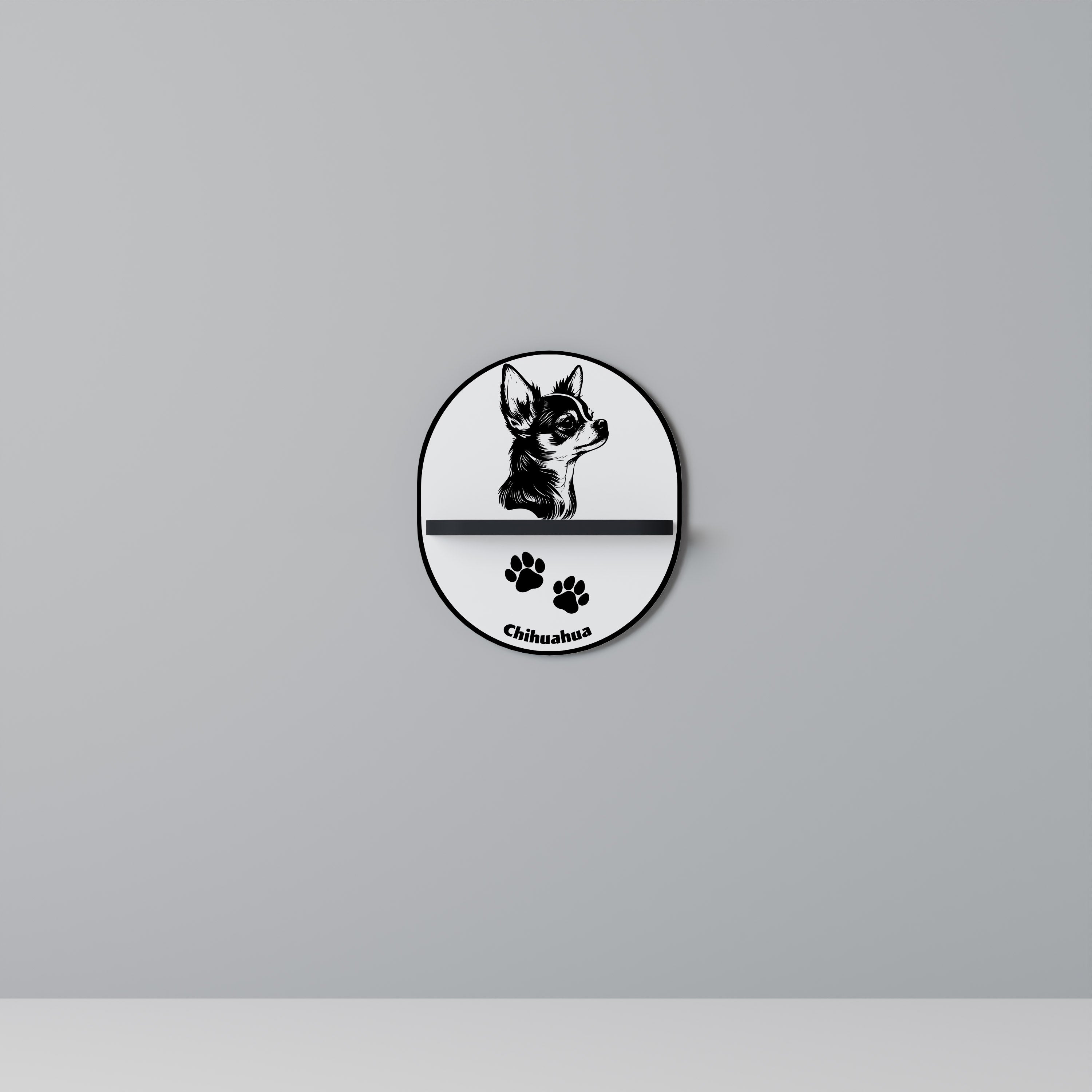 CHIHUAHUA DOG Decorative Art Shelf