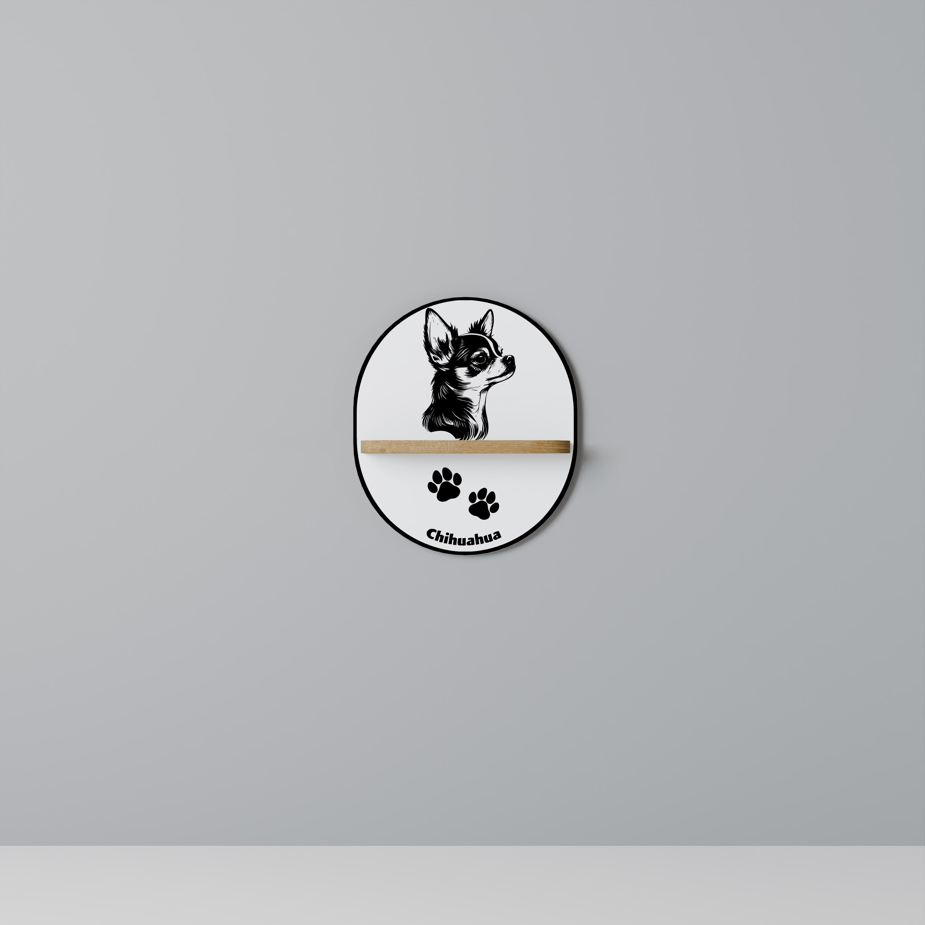 CHIHUAHUA DOG Decorative Art Shelf