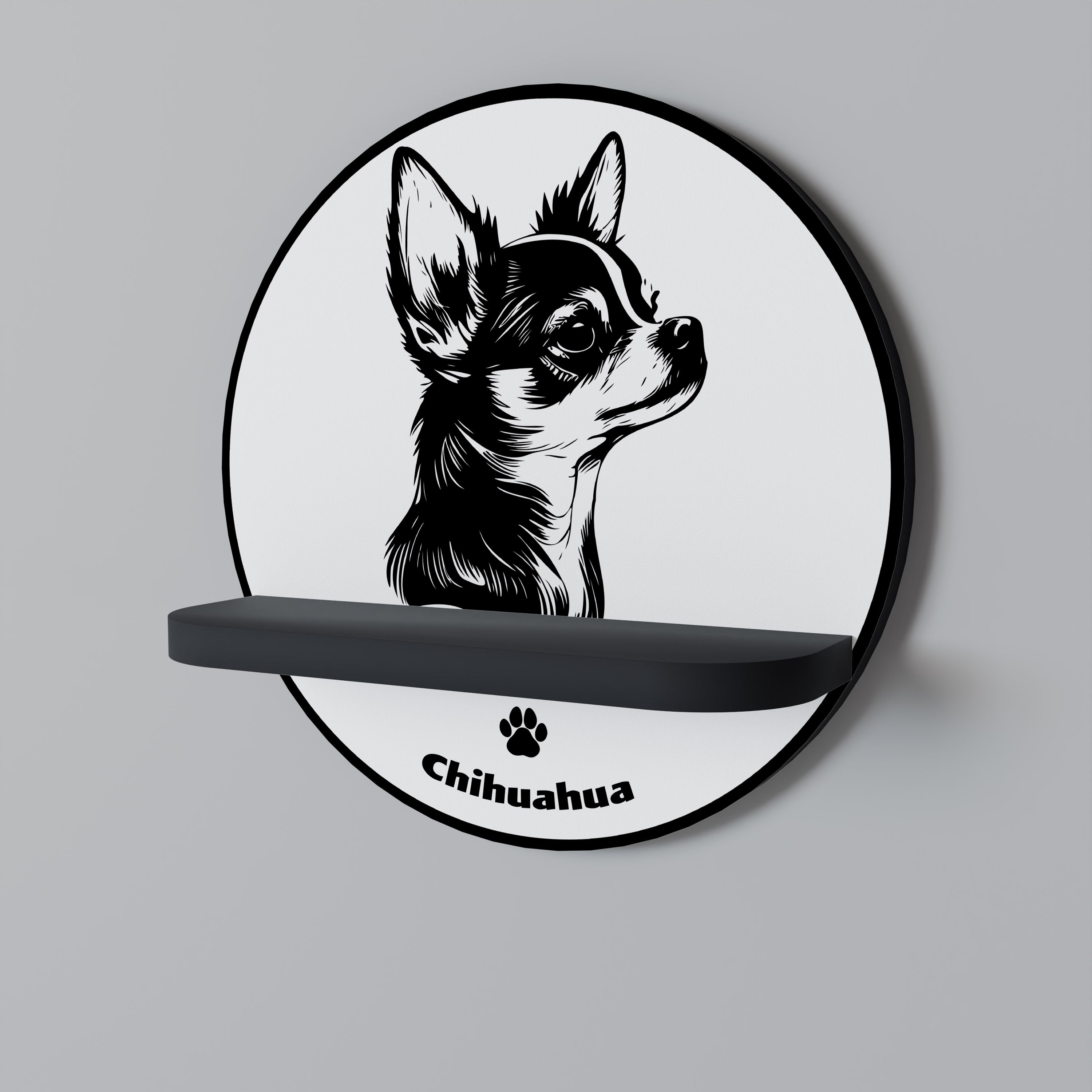 CHIHUAHUA DOG Decorative Art Shelf