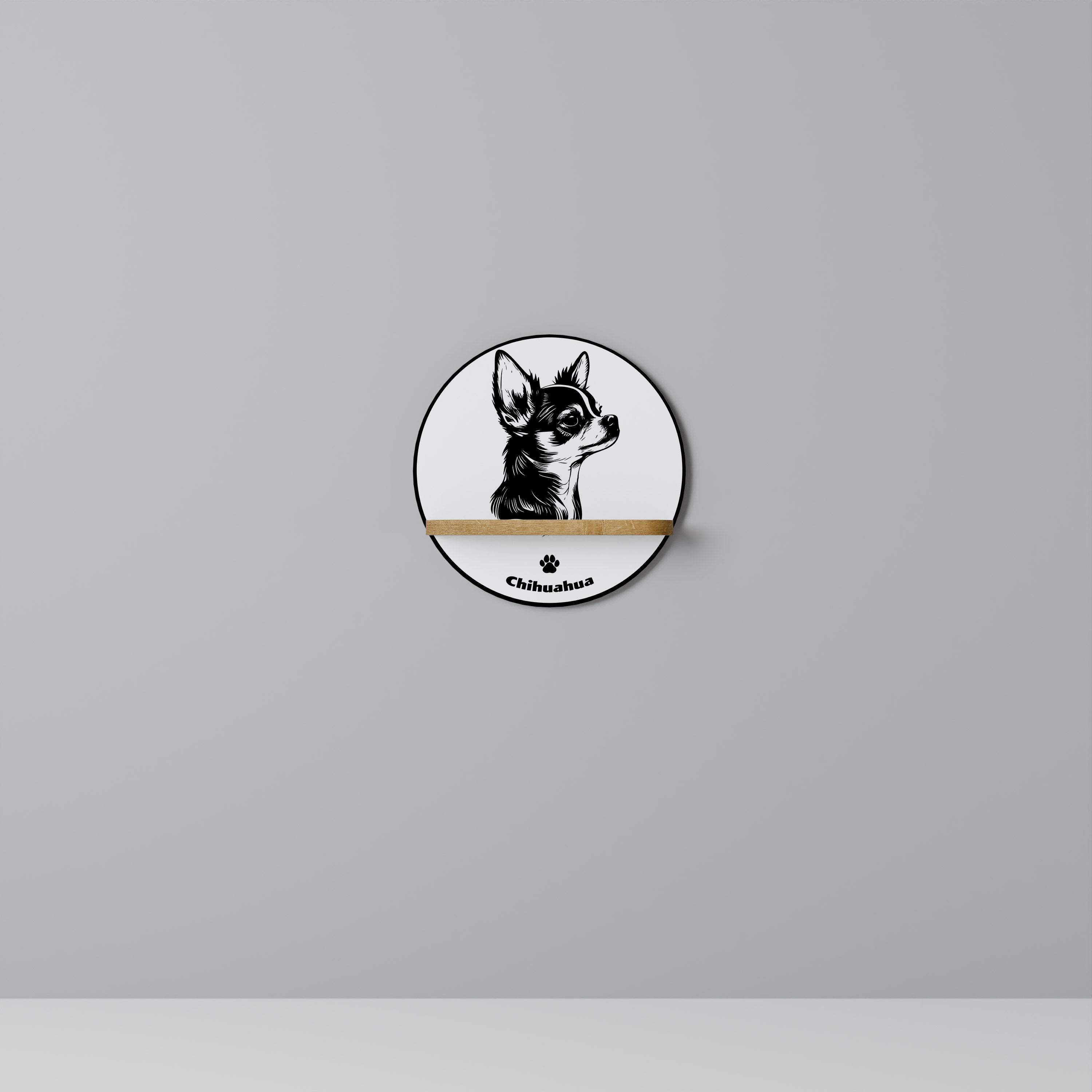 CHIHUAHUA DOG Decorative Art Shelf