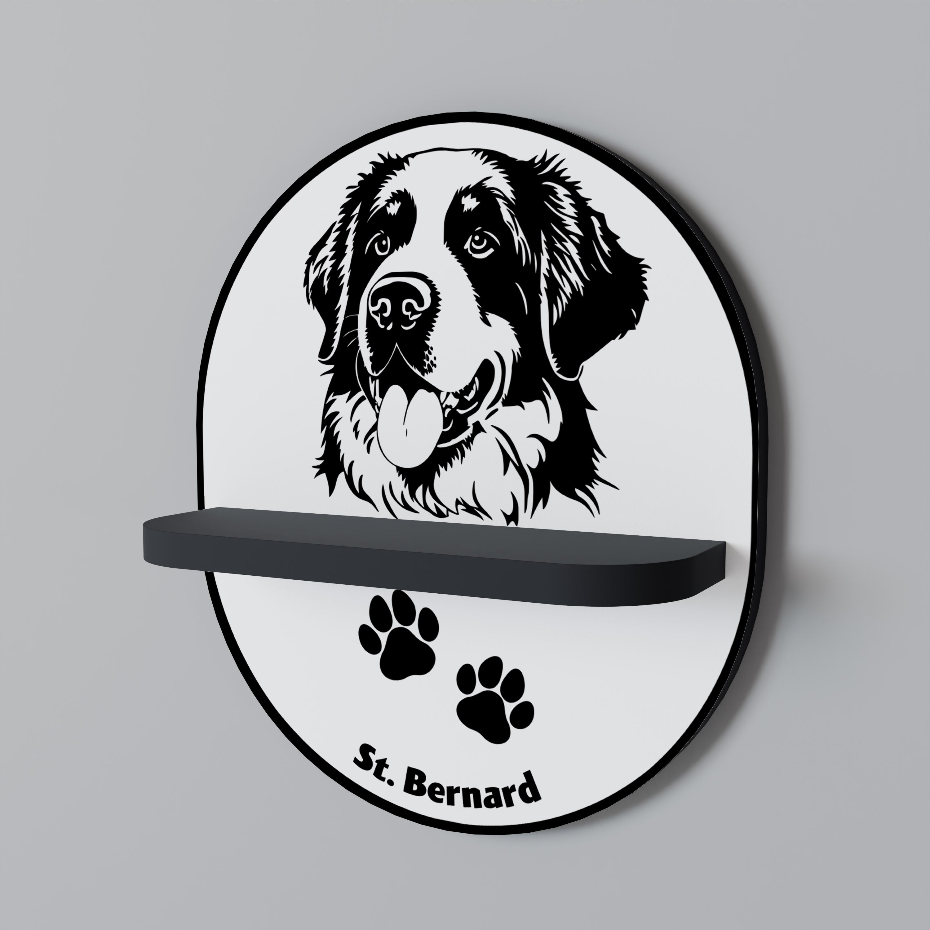 SAINT BERNARD Decorative Art Shelf