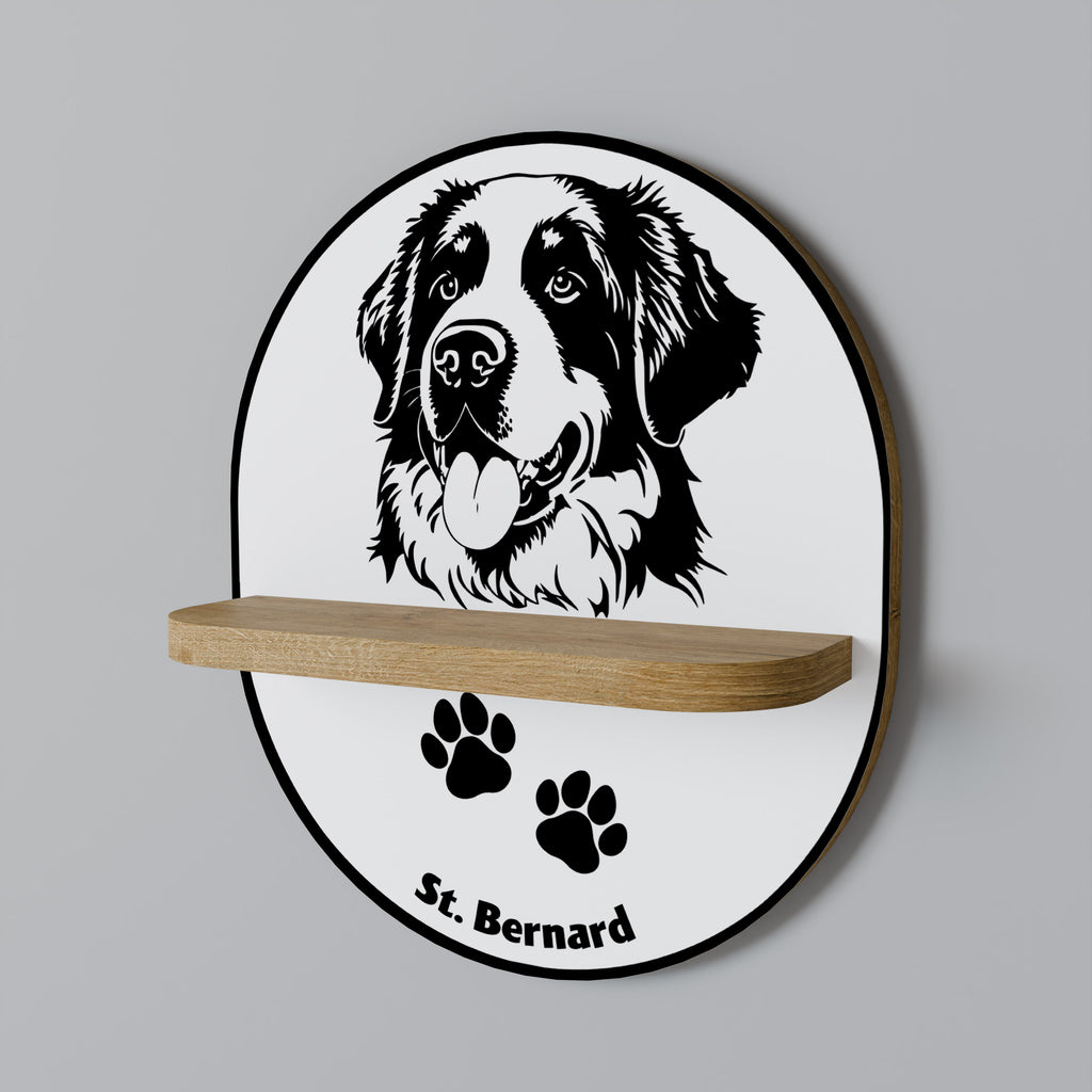 SAINT BERNARD Decorative Art Shelf