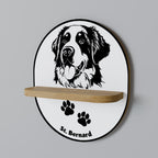 SAINT BERNARD Decorative Art Shelf