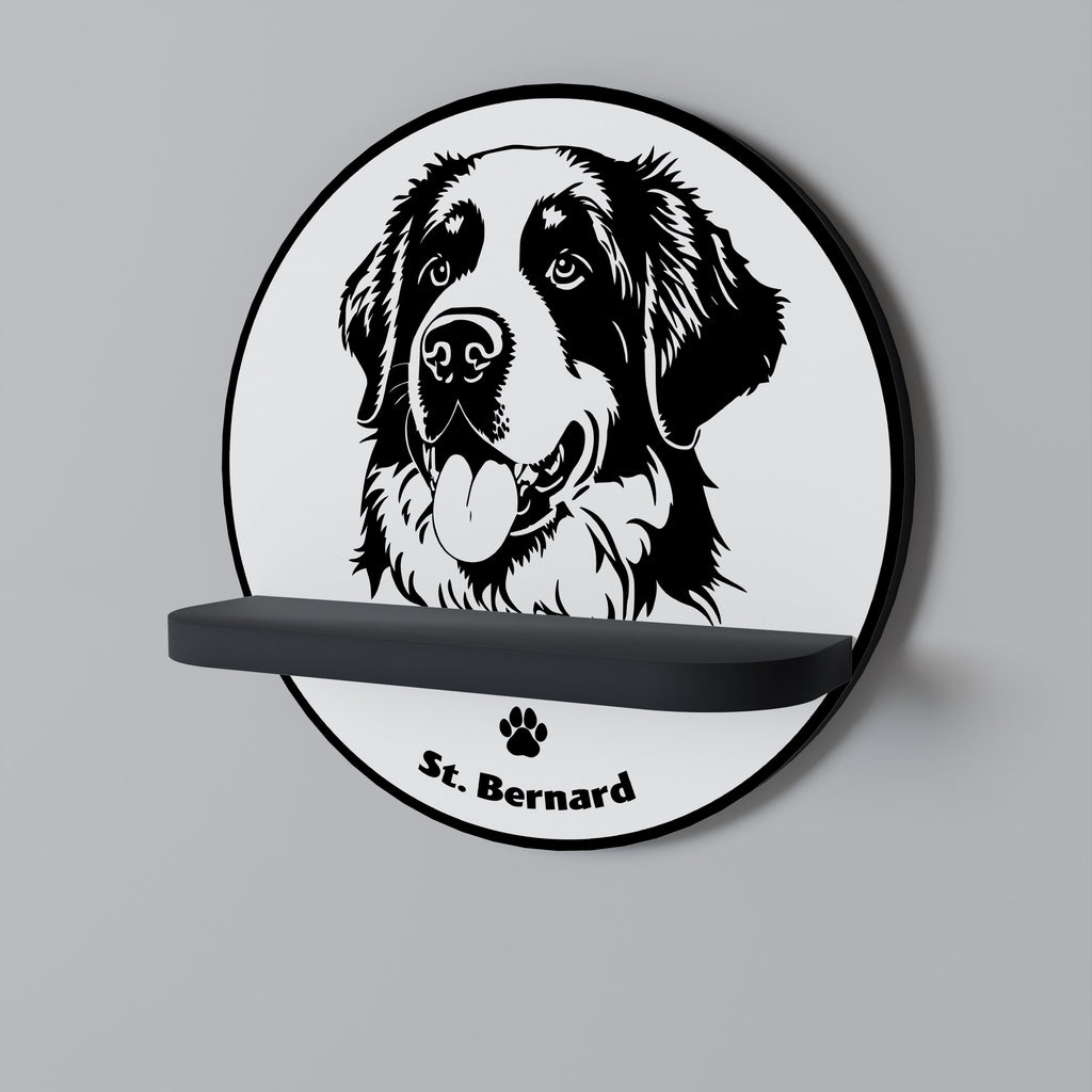 SAINT BERNARD Decorative Art Shelf