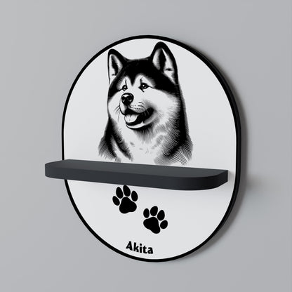 AKITA DOG Art Shelf