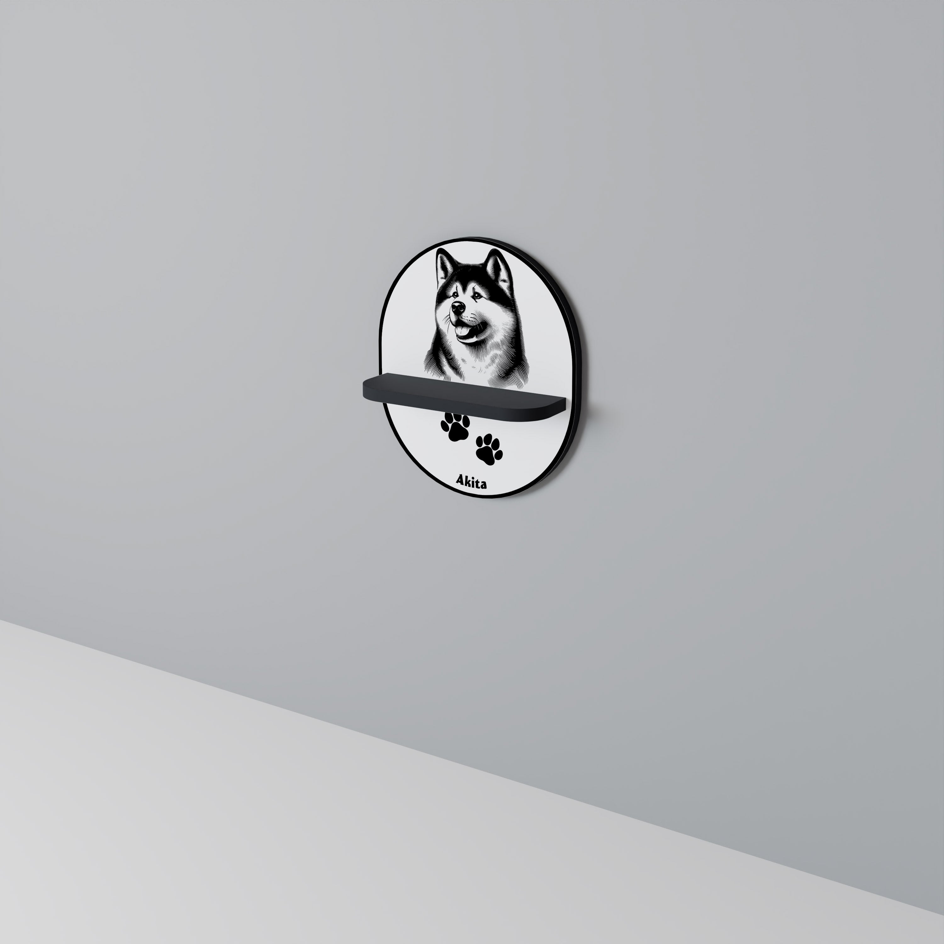 AKITA DOG Art Shelf