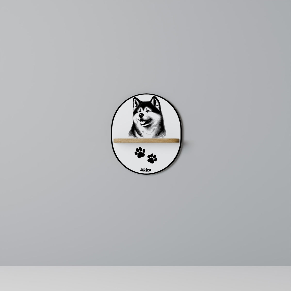 AKITA DOG Prateleira Artística
