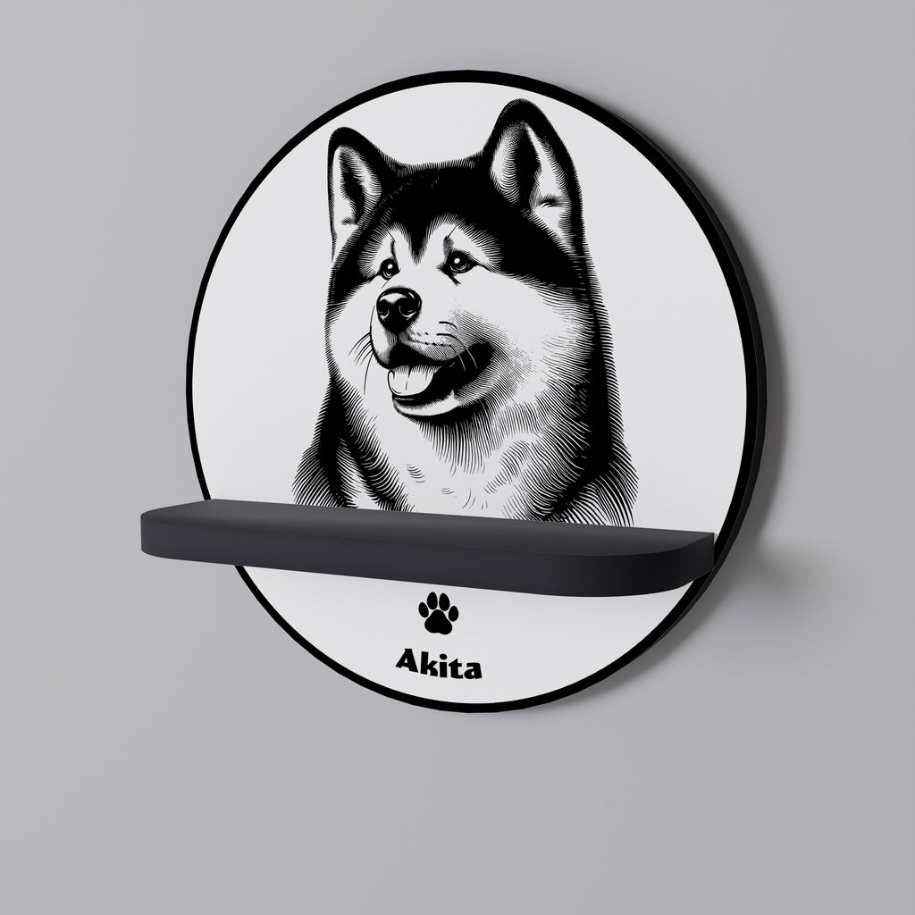 AKITA DOG Decorative Art Shelf