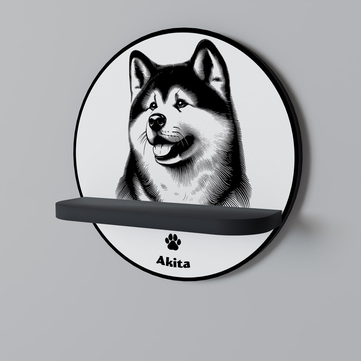 AKITA DOG Prateleira Artística