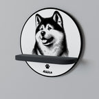 AKITA DOG Decorative Art Shelf