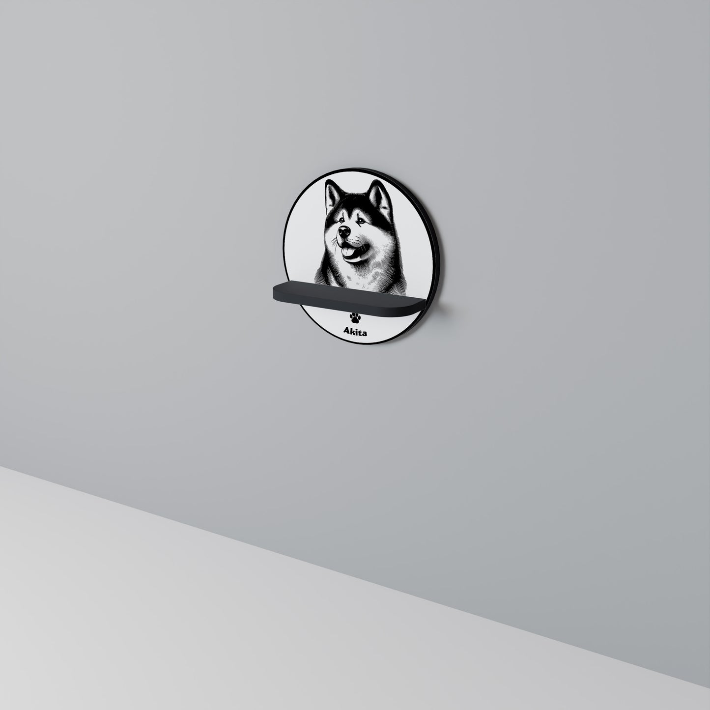 AKITA DOG Art Shelf
