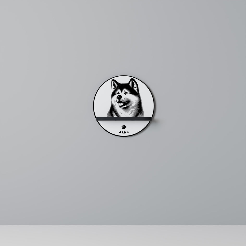 AKITA DOG Decorative Art Shelf