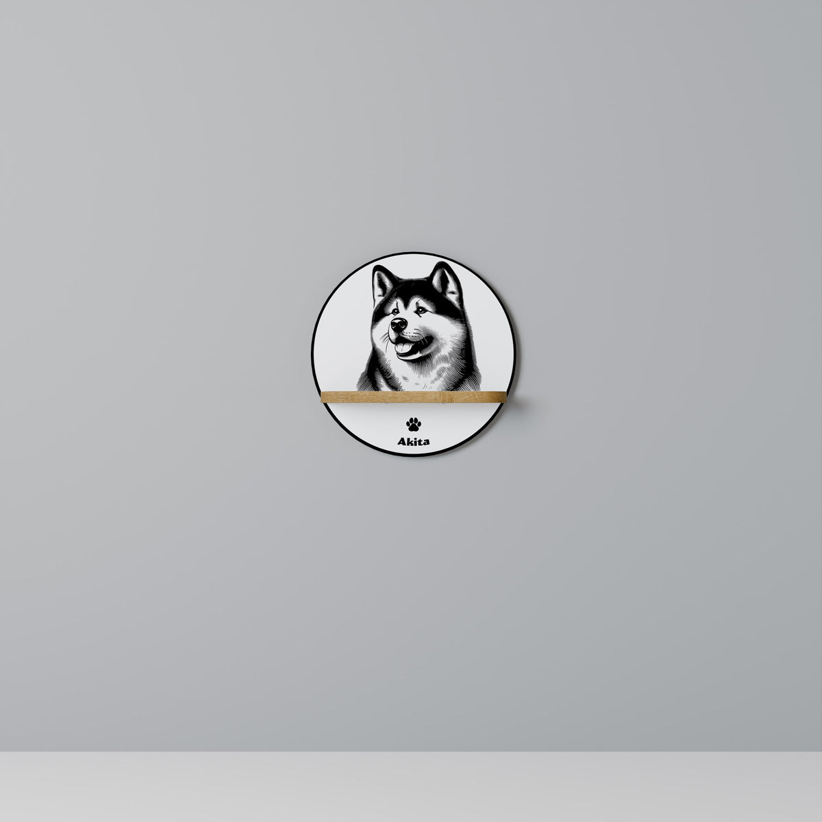 AKITA DOG Prateleira Artística