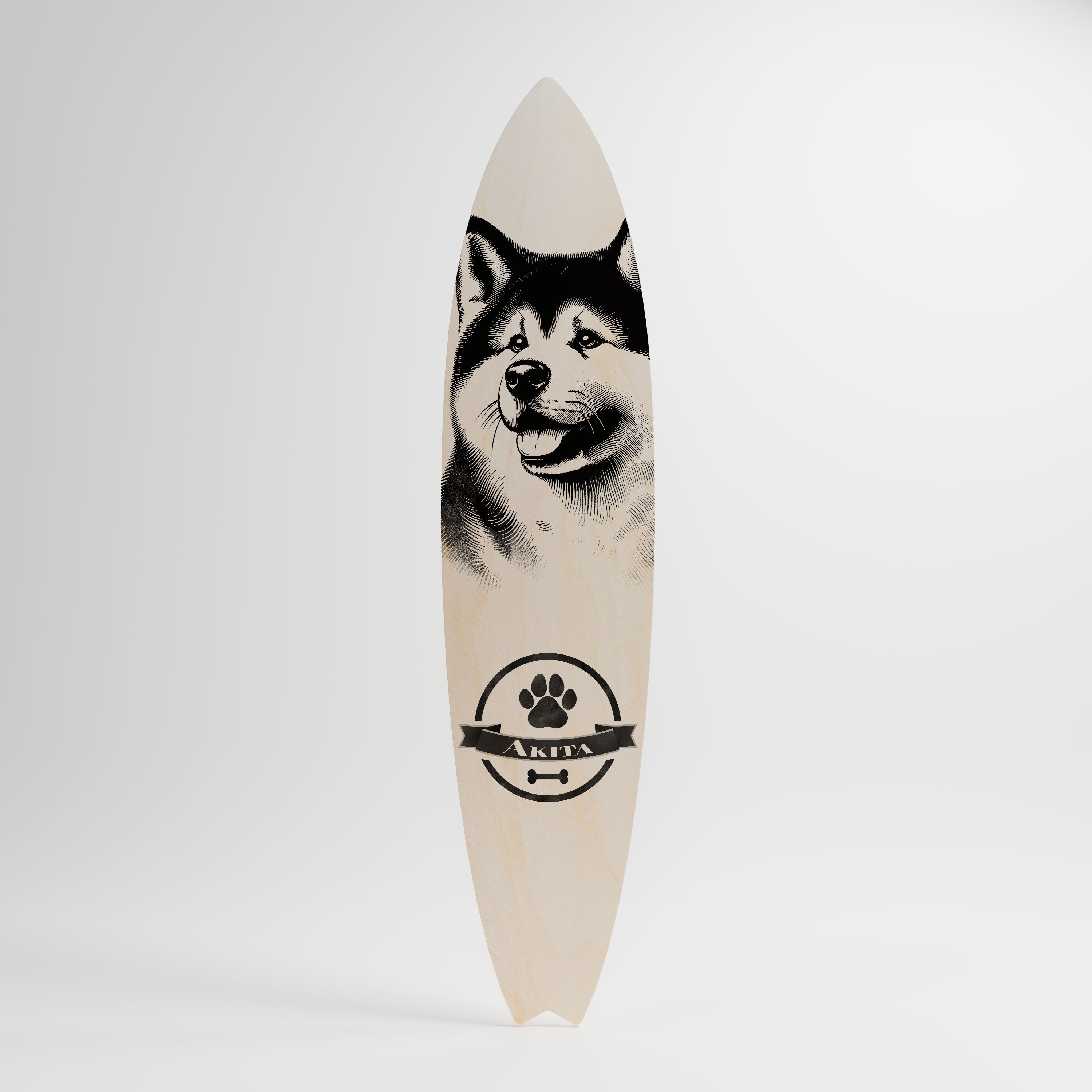 AKITA DOG Obraz - deska surfingowa