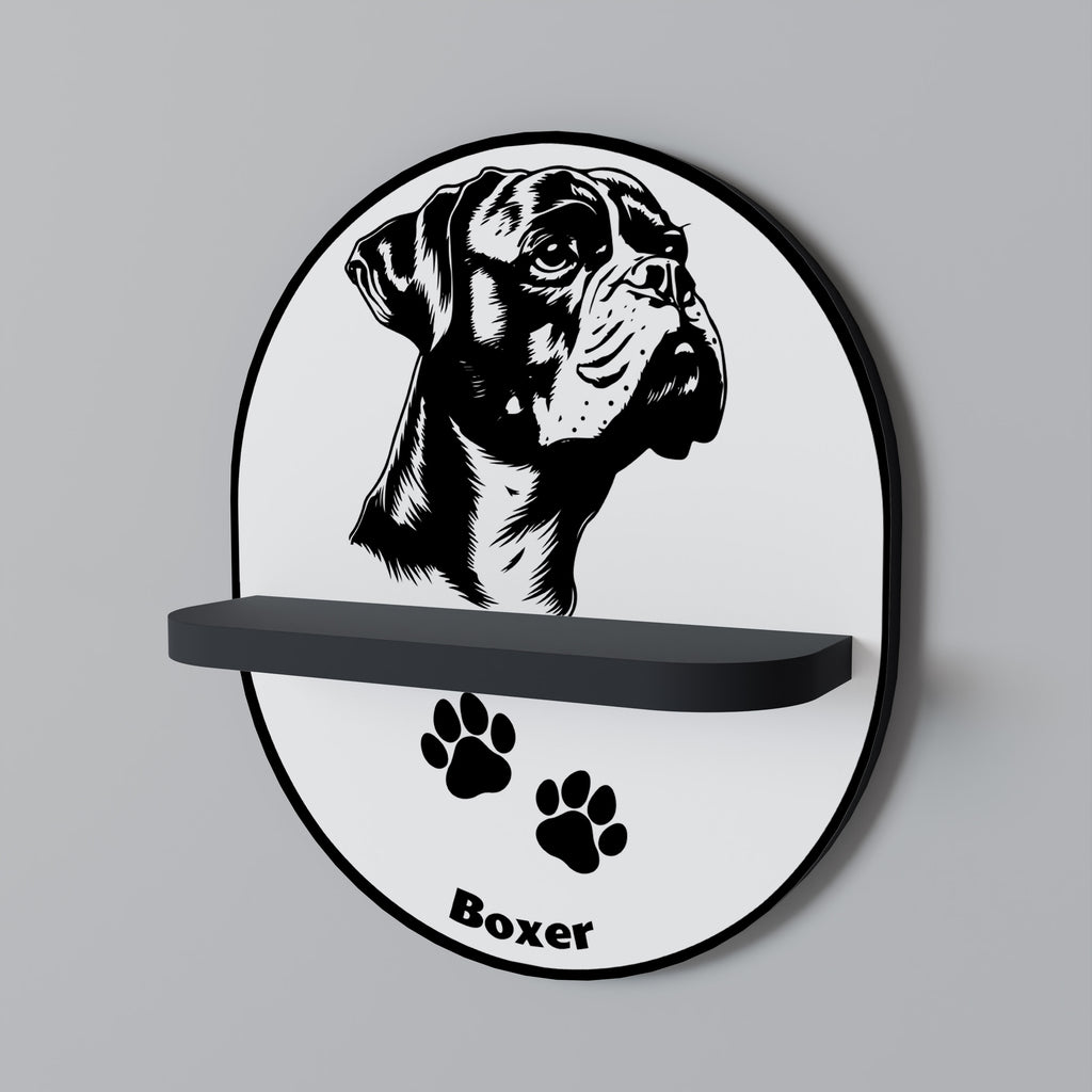 BOXER DOG Decorative Art Shelf