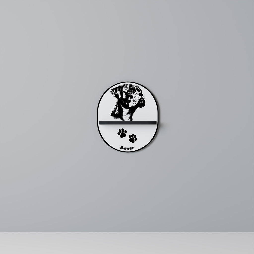 BOXER DOG Decorative Art Shelf