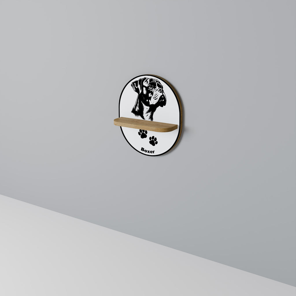 BOXER DOG Decorative Art Shelf