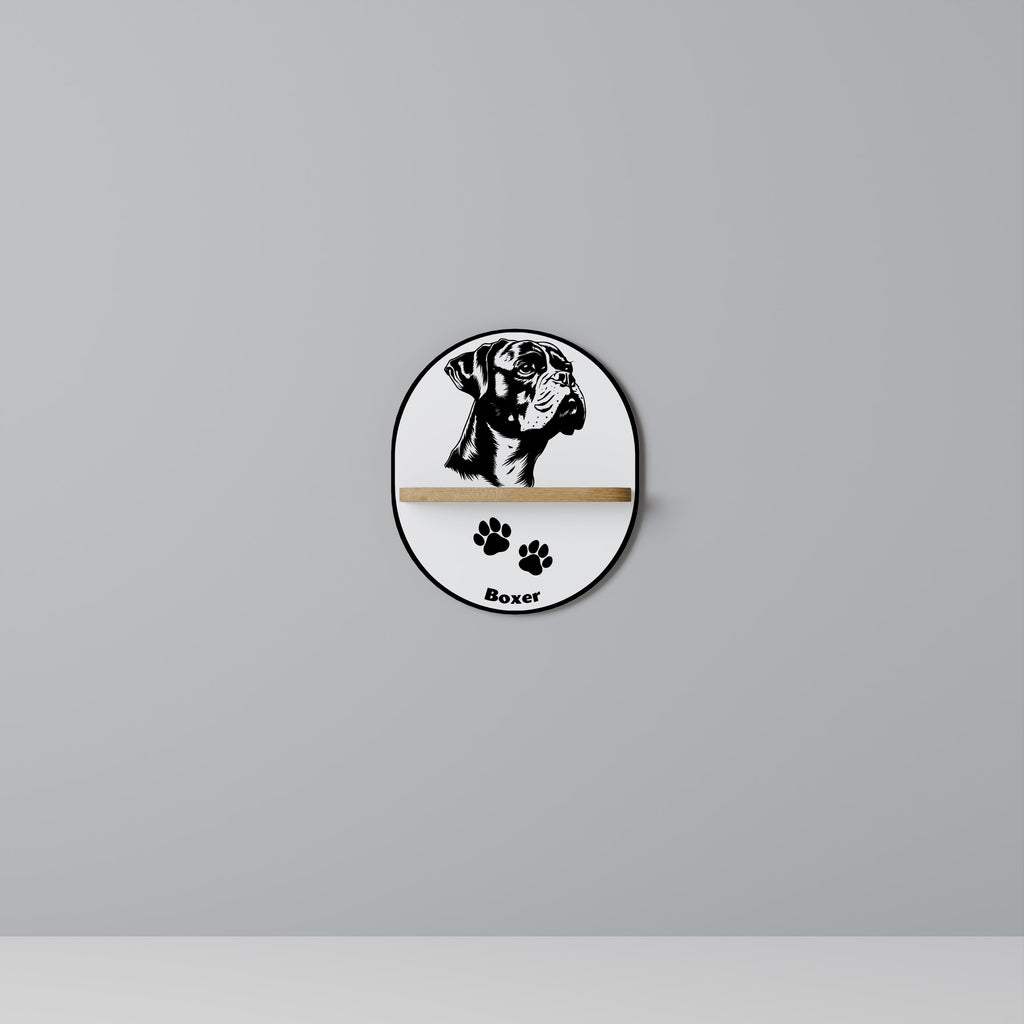 BOXER DOG Decorative Art Shelf