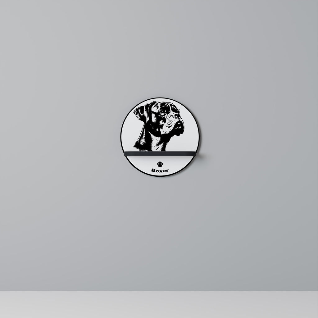 BOXER DOG Decorative Art Shelf