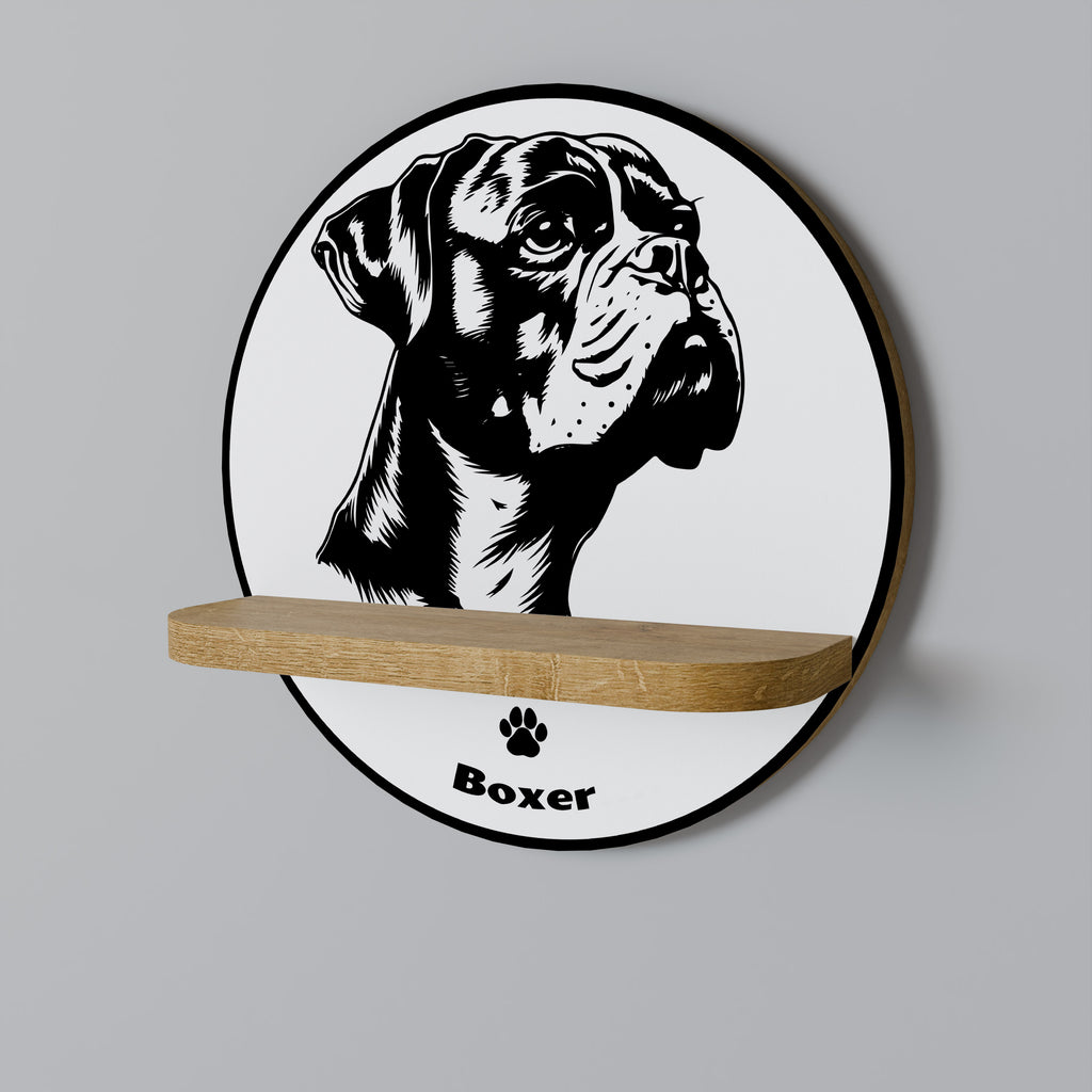 BOXER DOG Decorative Art Shelf