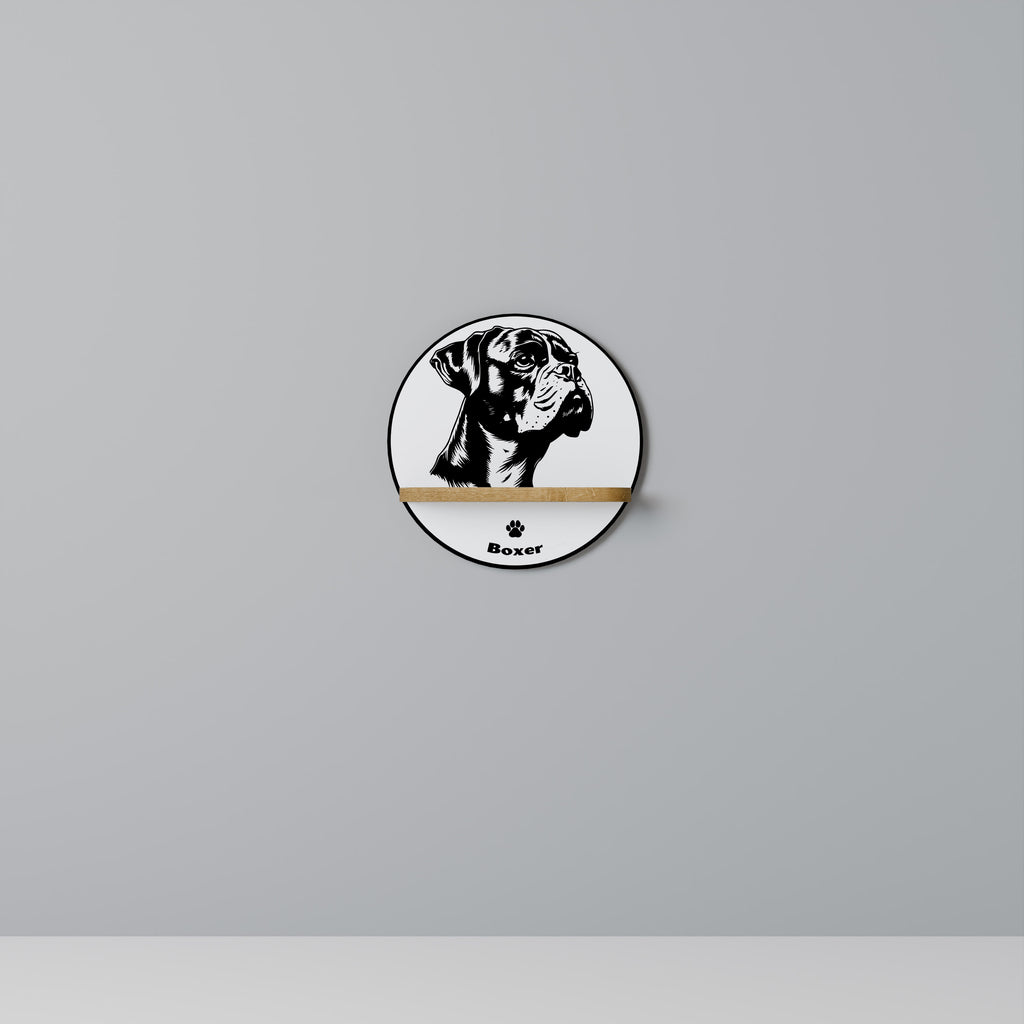 BOXER DOG Decorative Art Shelf