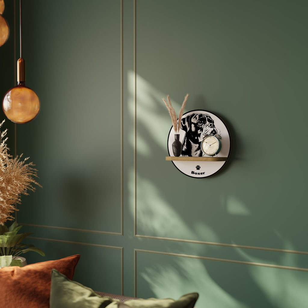 BOXER DOG Decorative Art Shelf