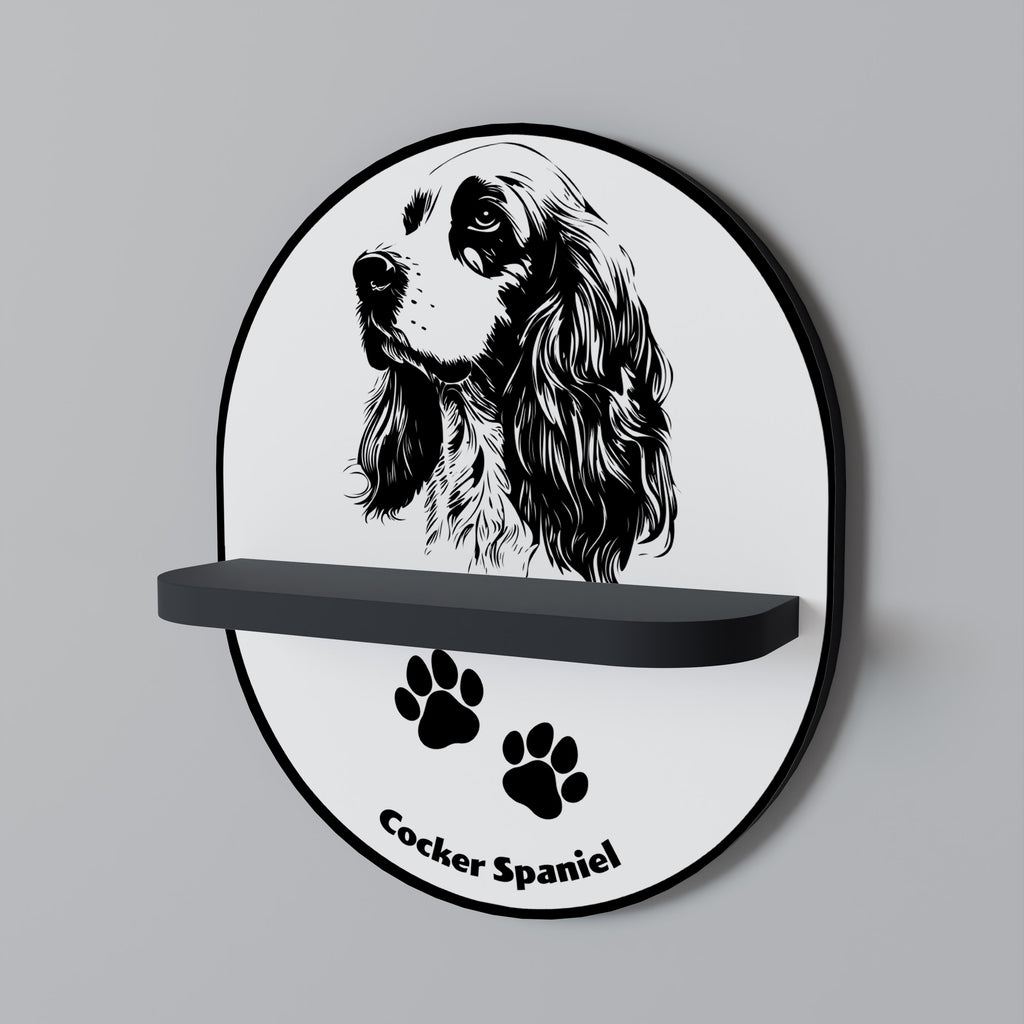 ENGLISH COCKER SPANIEL Decorative Art Shelf