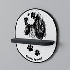 ENGLISH COCKER SPANIEL Decorative Art Shelf