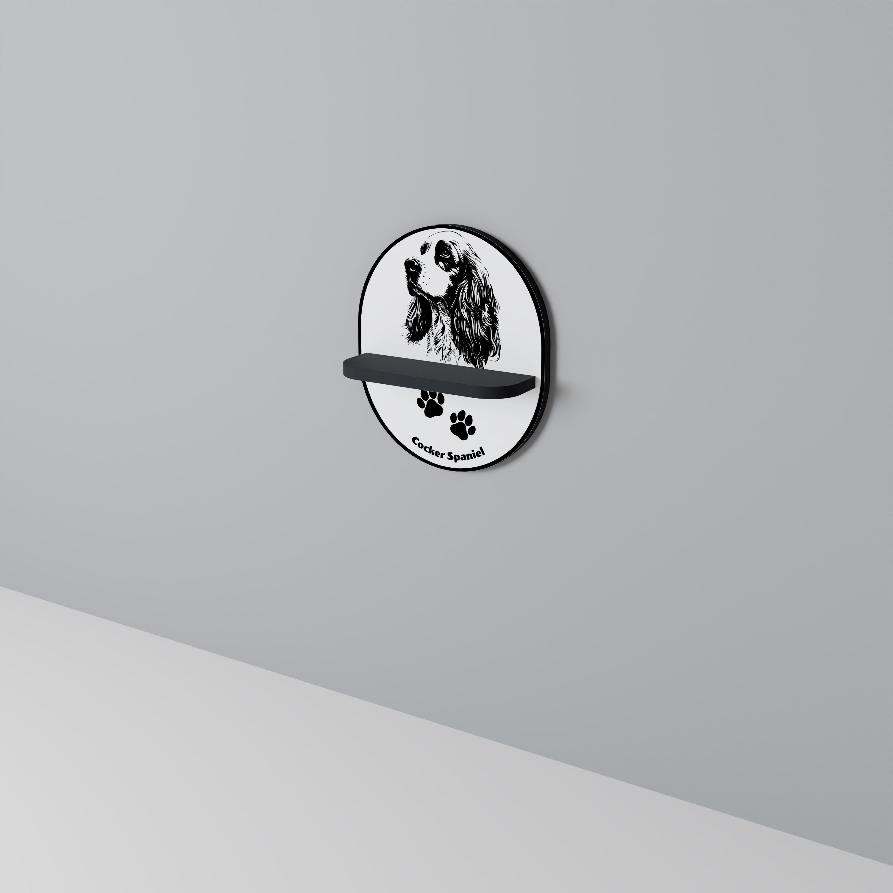 ENGLISH COCKER SPANIEL Art Shelf