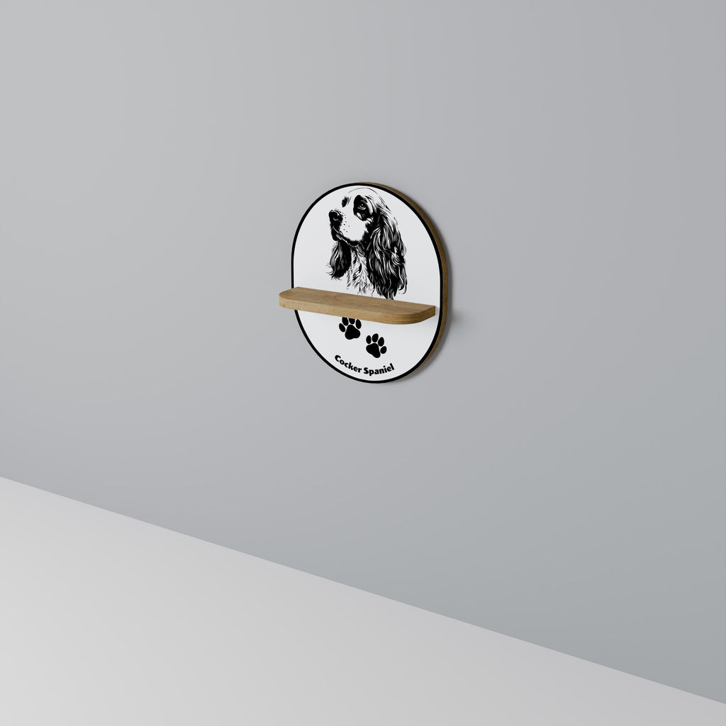 ENGLISH COCKER SPANIEL Decorative Art Shelf