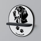 COONHOUND DOG Decorative Art Shelf