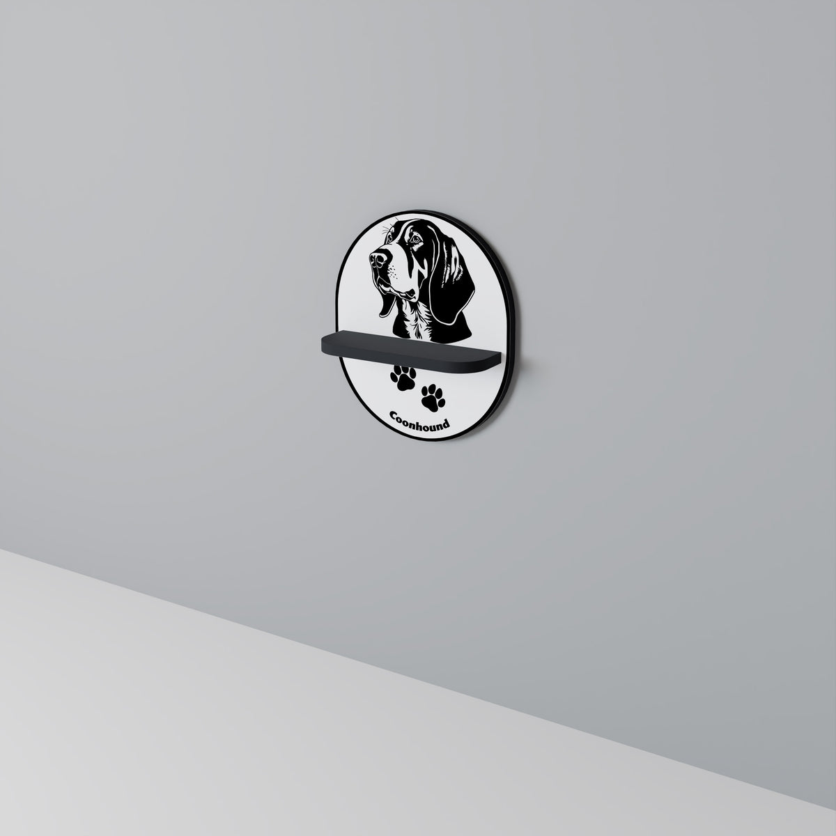 COONHOUND DOG Estante Artístico