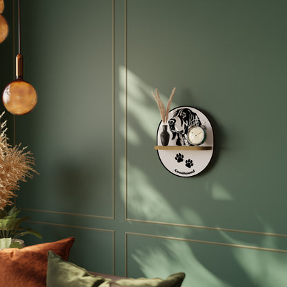 COONHOUND DOG Art Shelf
