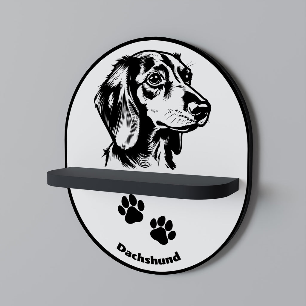 DACHSHUND DOG Decorative Art Shelf