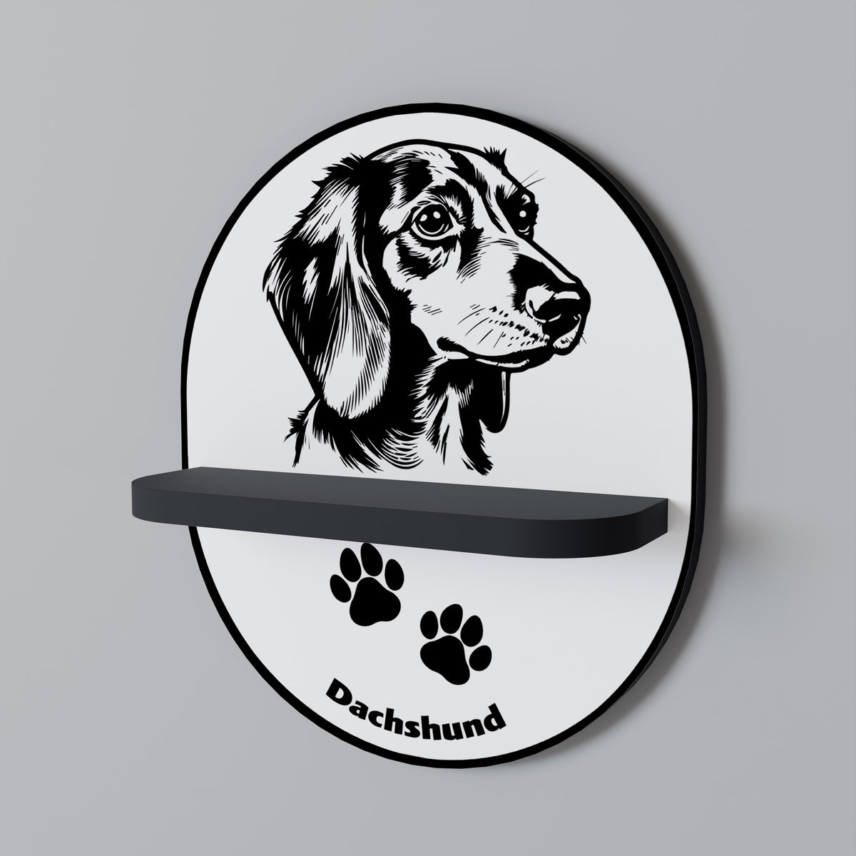 DACHSHUND DOG Dekorationshylla