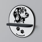 DACHSHUND DOG Decorative Art Shelf