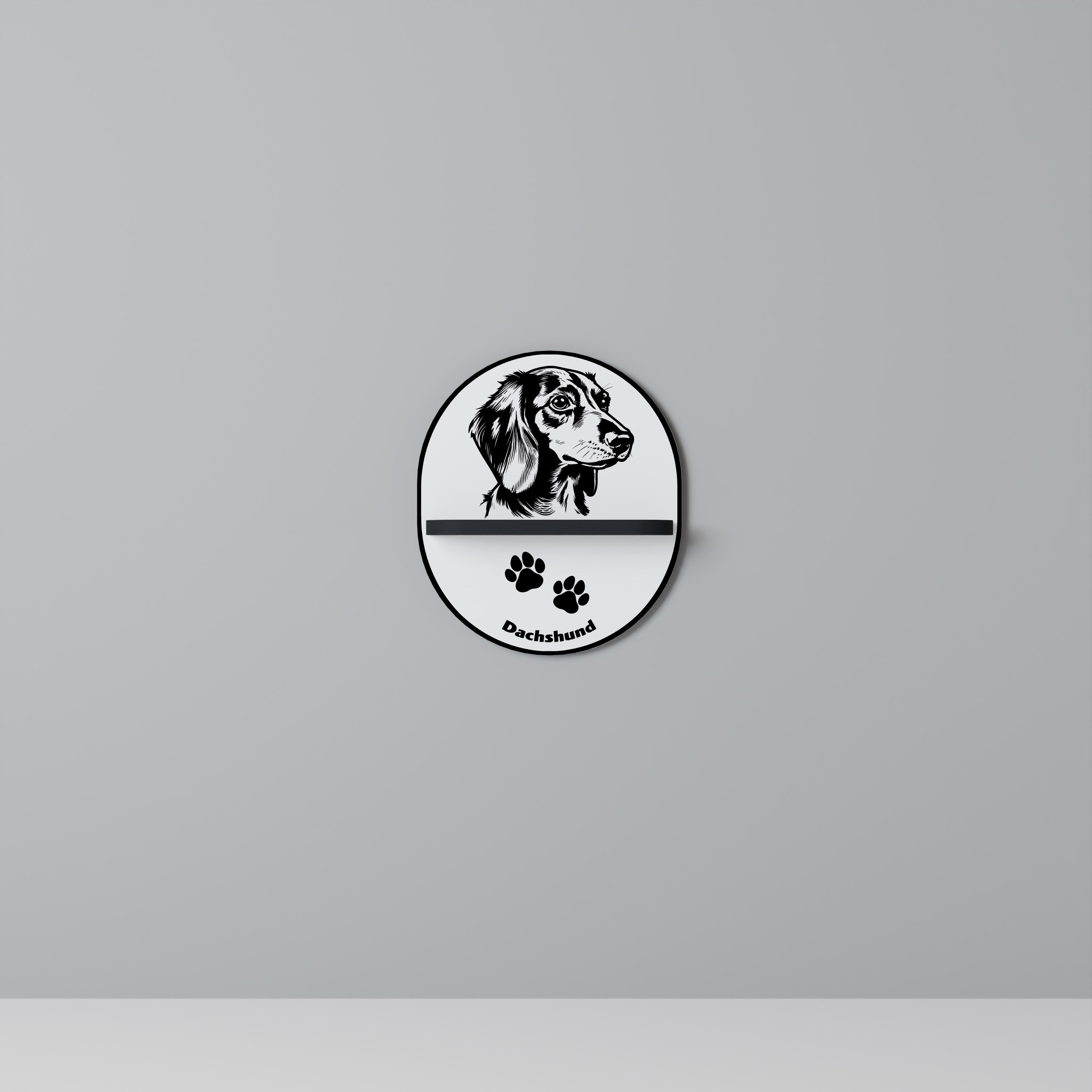 DACHSHUND DOG Decorative Art Shelf