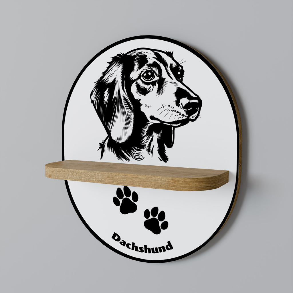 DACHSHUND DOG Decorative Art Shelf