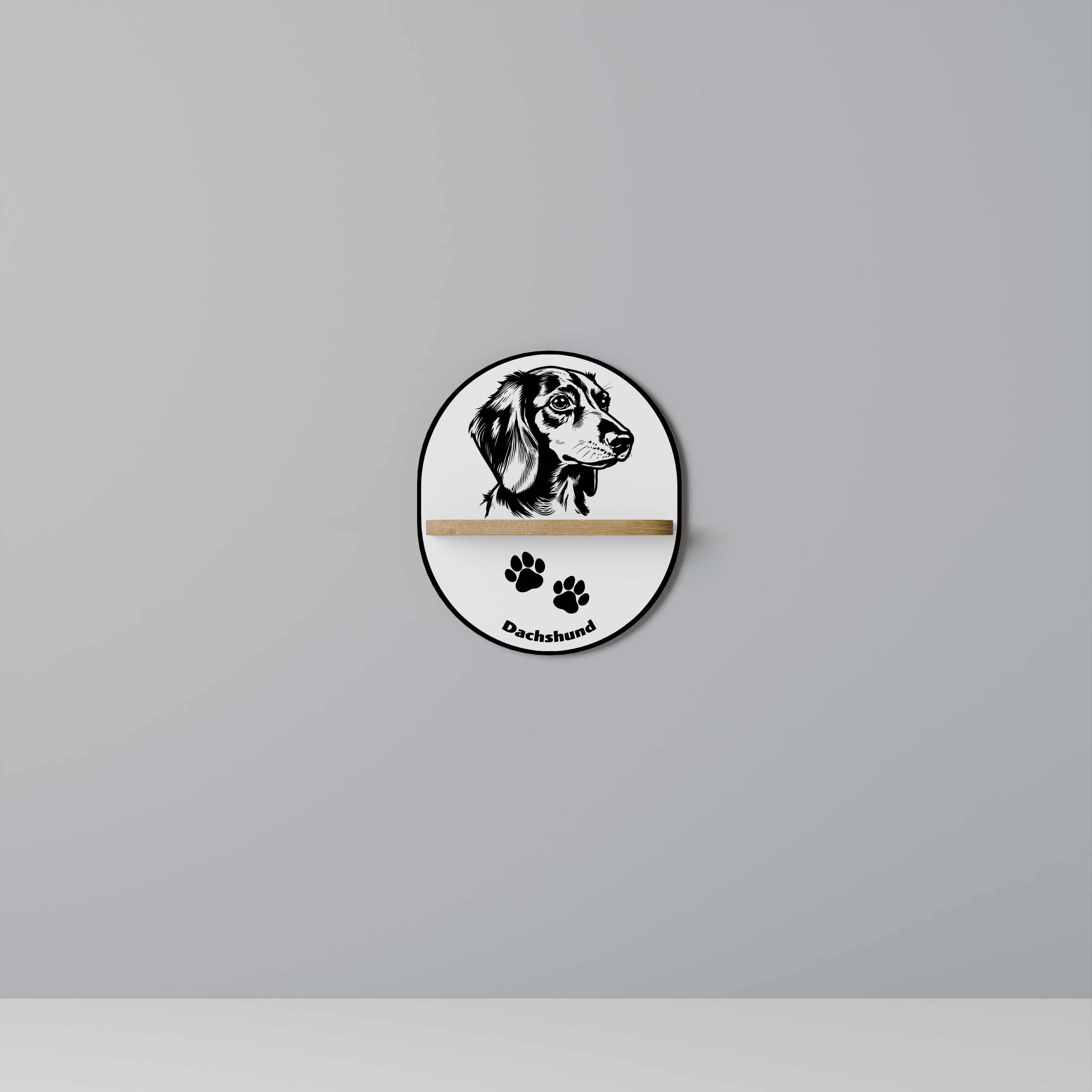 DACHSHUND DOG Decorative Art Shelf